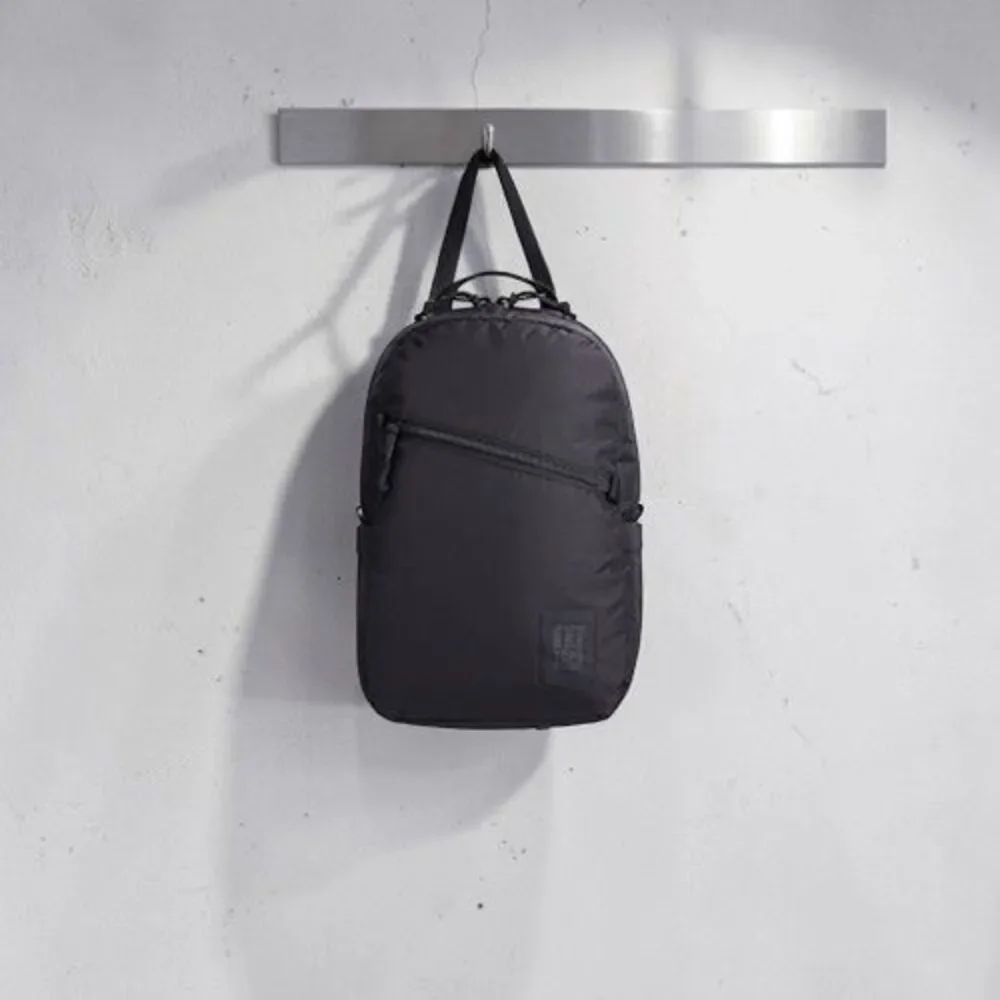 Topo Designs Light Pack Black Backpack With Yellow Interior NWT